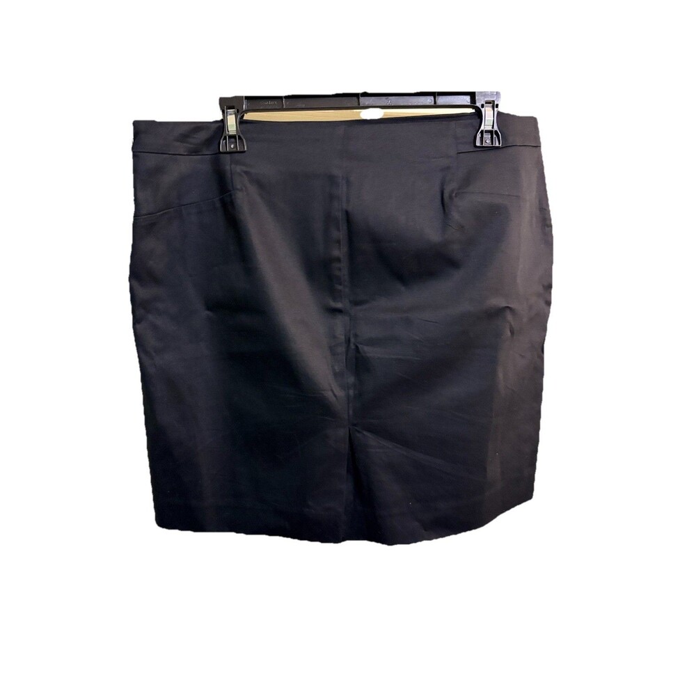 Attention Black Skirt Knee Length Lined Size 12 Career Basic Office Classic